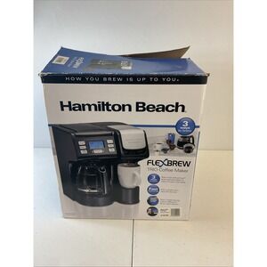 Hamilton Beach FlexBrew Trio 12 Cups Filter Coffee Machine - 49902G (Black)